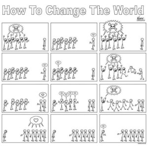 How To Change the World With Love Cartoon(1)